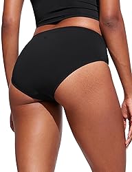 CRZ YOGA Bikini Bottoms for Women Mid Rise Full