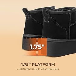 DREAM PAIRS boots,Size 9W,Black,SDSB25003W-W