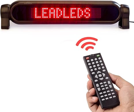 Amazon Com Leadleds Dc12v Led Car Rear Window Sign Board