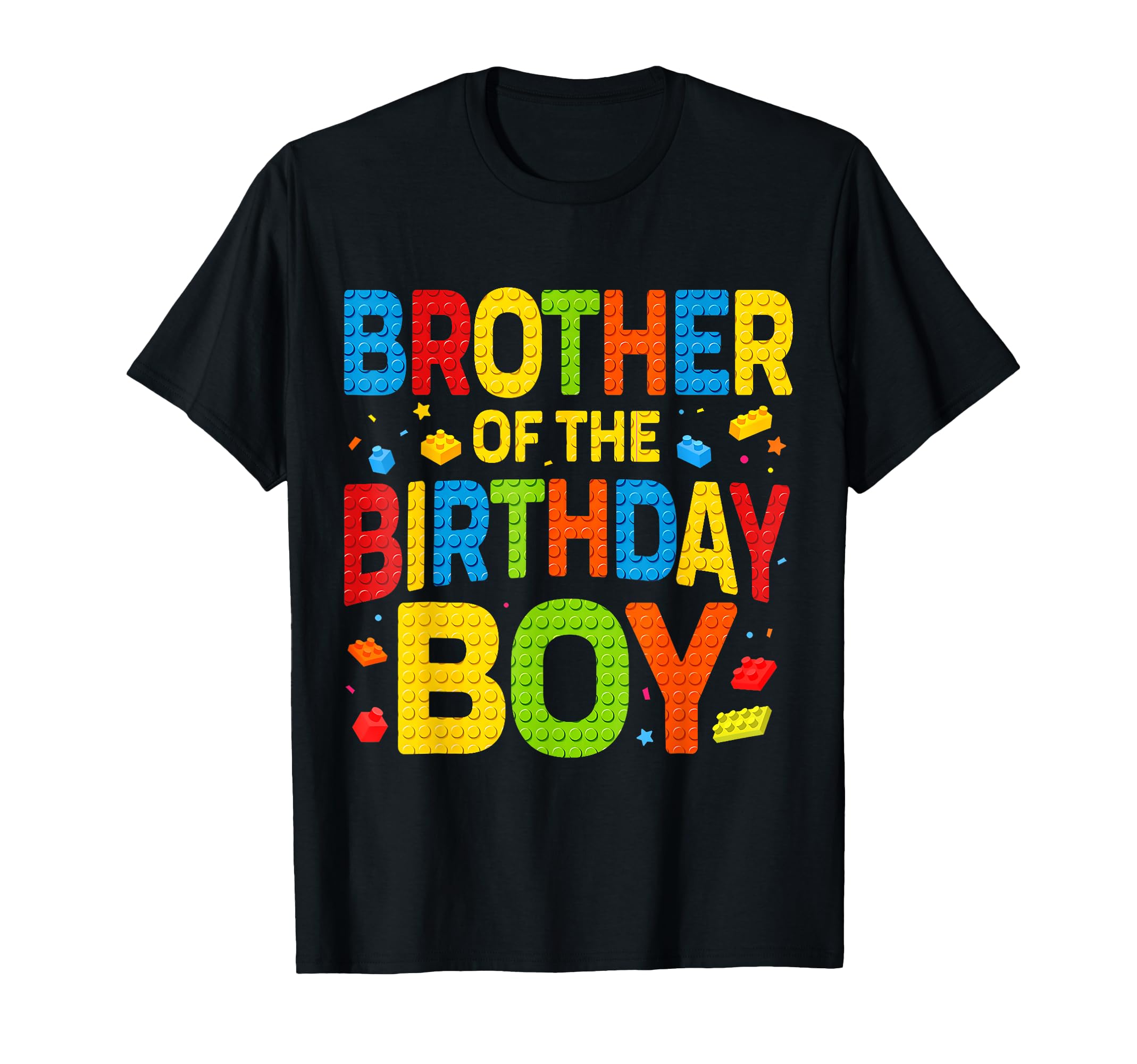 Photo 1 of Brother Of The Birthday Boy Building Block Birthday Party T-Shirt