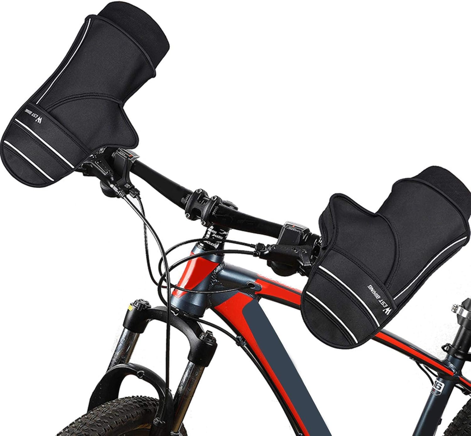 favourall Waterproof Polyester Mountain Bike Handlebar Gloves Mittens