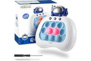 SIENBOR Quick Push Game ，4 Modes Games, A Toy Game Machine That Exercises Reaction Ability and Improves Concentration |Teens Boys & Girls Ages 3-12 Years Old & Up (Light Blue)