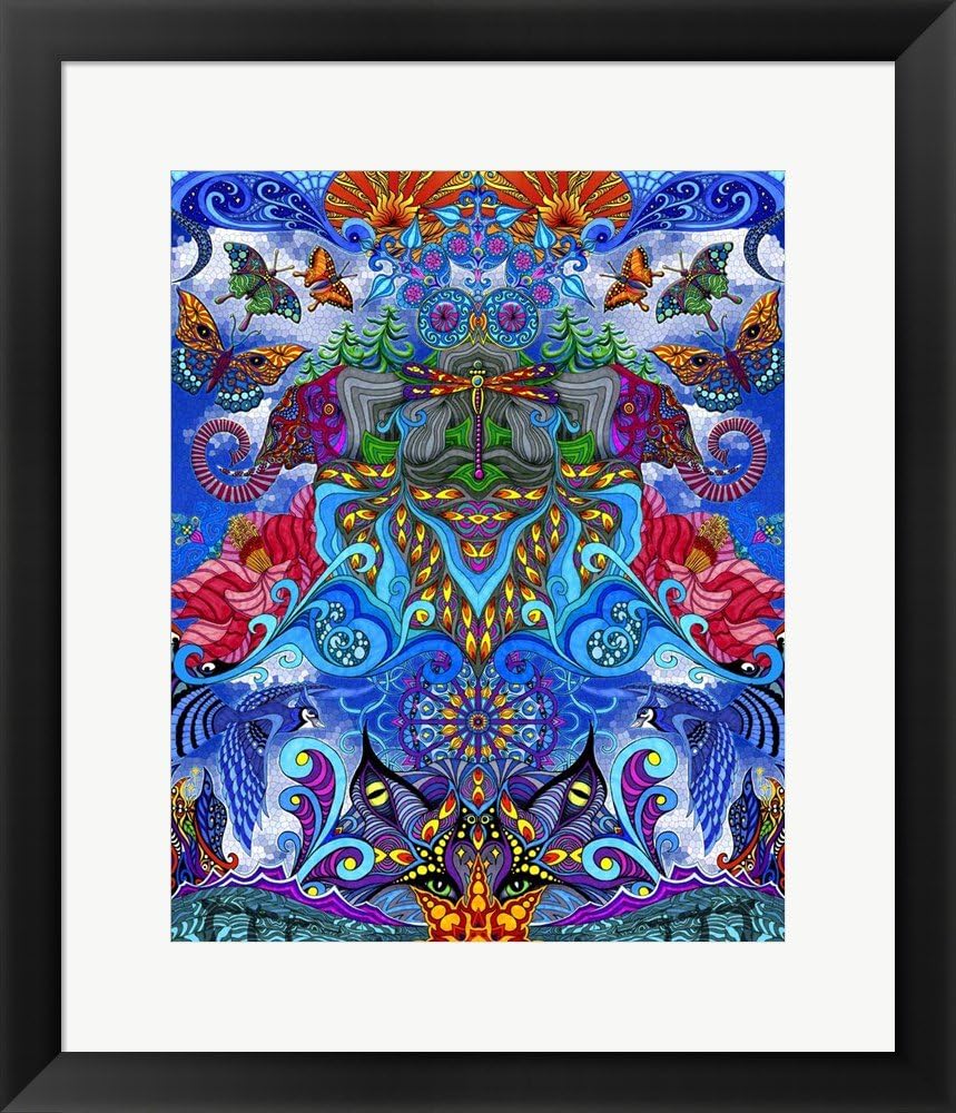 Sugar Magnolia by Phil Lewis Art Framed Art Print Wall Picture, Black Frame, 19 x 23 inches