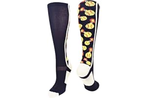 MadSportsStuff Softball Socks with Bombs - Bombers - for Girls or Women - Athletic Over the Calf Socks