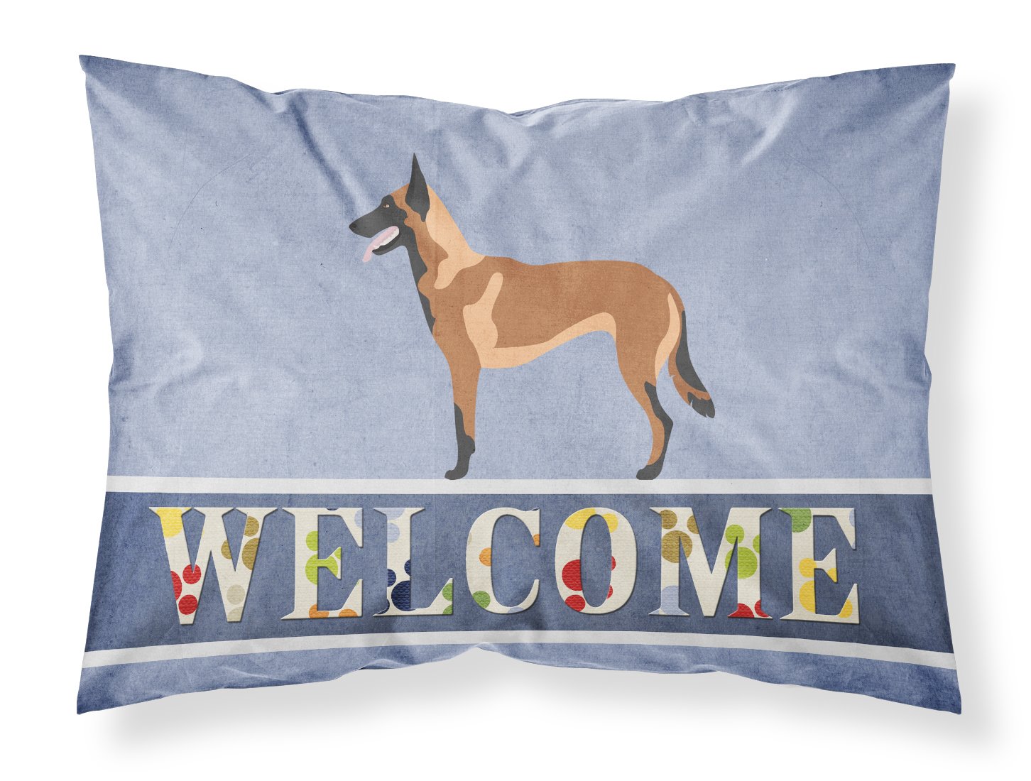 Caroline's Treasures Malinois Belgian Shepherd Pillowcase, Standard, Welcome — image 1