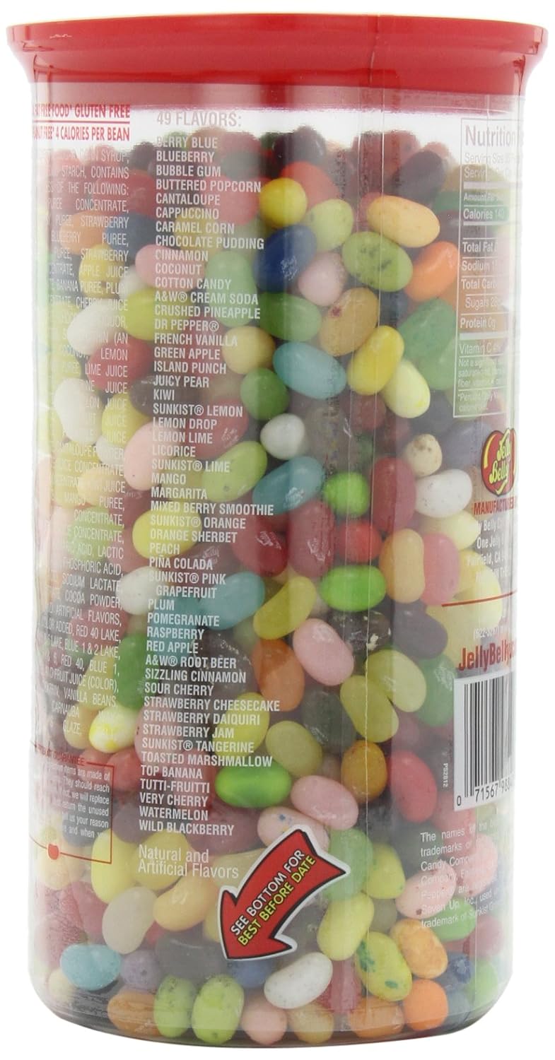 Jelly Belly Jelly Beans, Assorted Flavors, 3 lb Tub : Grocery & Gourmet Food