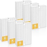 HPA300 Filter R Replacement Compatible with Honeywell Air Purifier HPA100/200/300 and 5000 Series, 6 Pack Honeywell R Filters (HRF-R3 & HRF-R2 & HRF-R1)