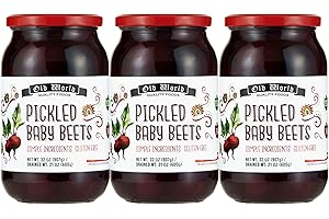 GENERIC Old World Quality Foods Pickled Veggie – 3 Jars – All Natural & Gluten-Free (Pickled Baby Beets)
