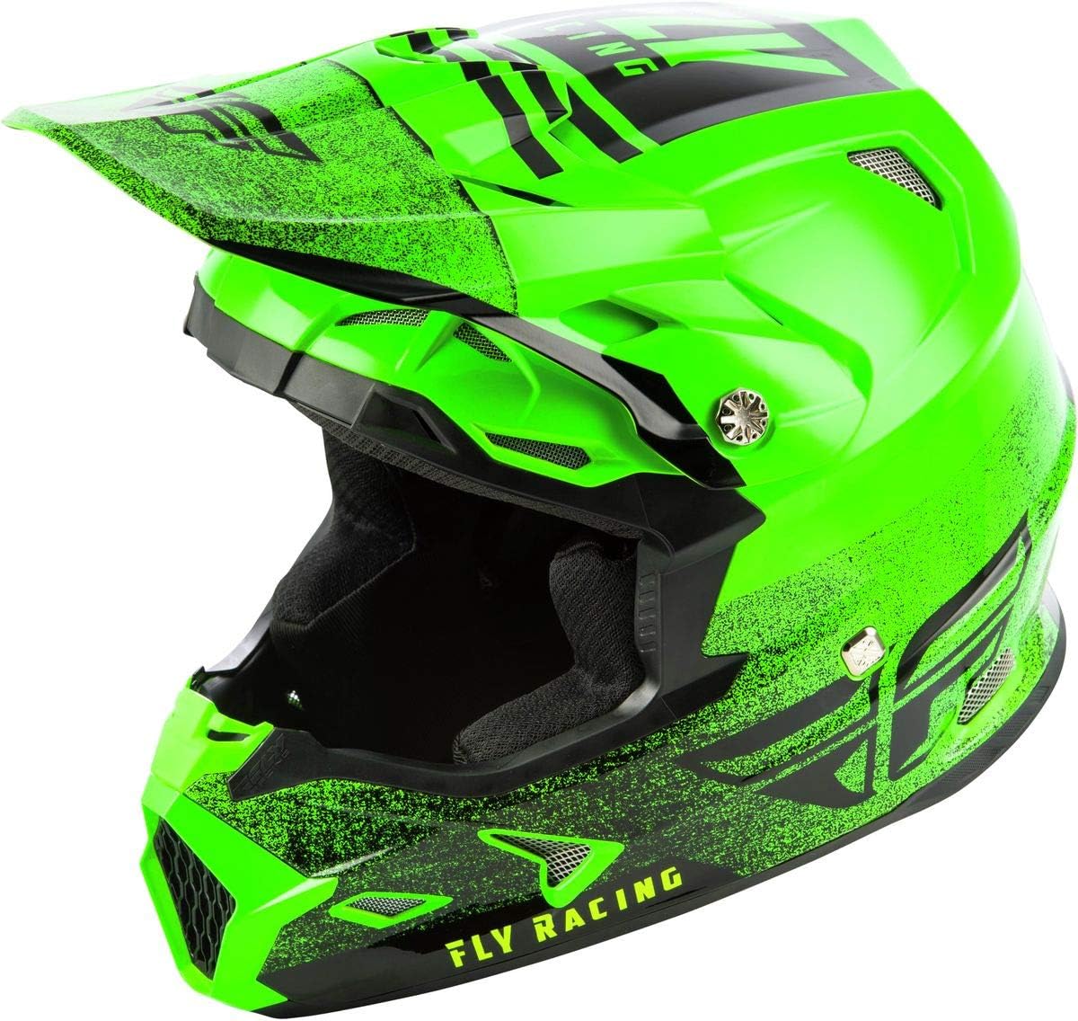 lime green motocross helmet