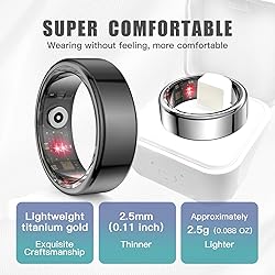Kuxlagz Titanium Alloy Smart Ring - Heart