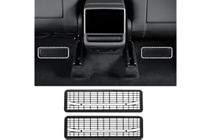 ARCOCHE Rear Under Seat Floor Air Vent Cover Accessories for Tesla Model Y Juniper 2025 2026 Accessories - Air Condition Outlet Grille Protector Flow Vent Grille Protection (Upgraded version 2PCS)