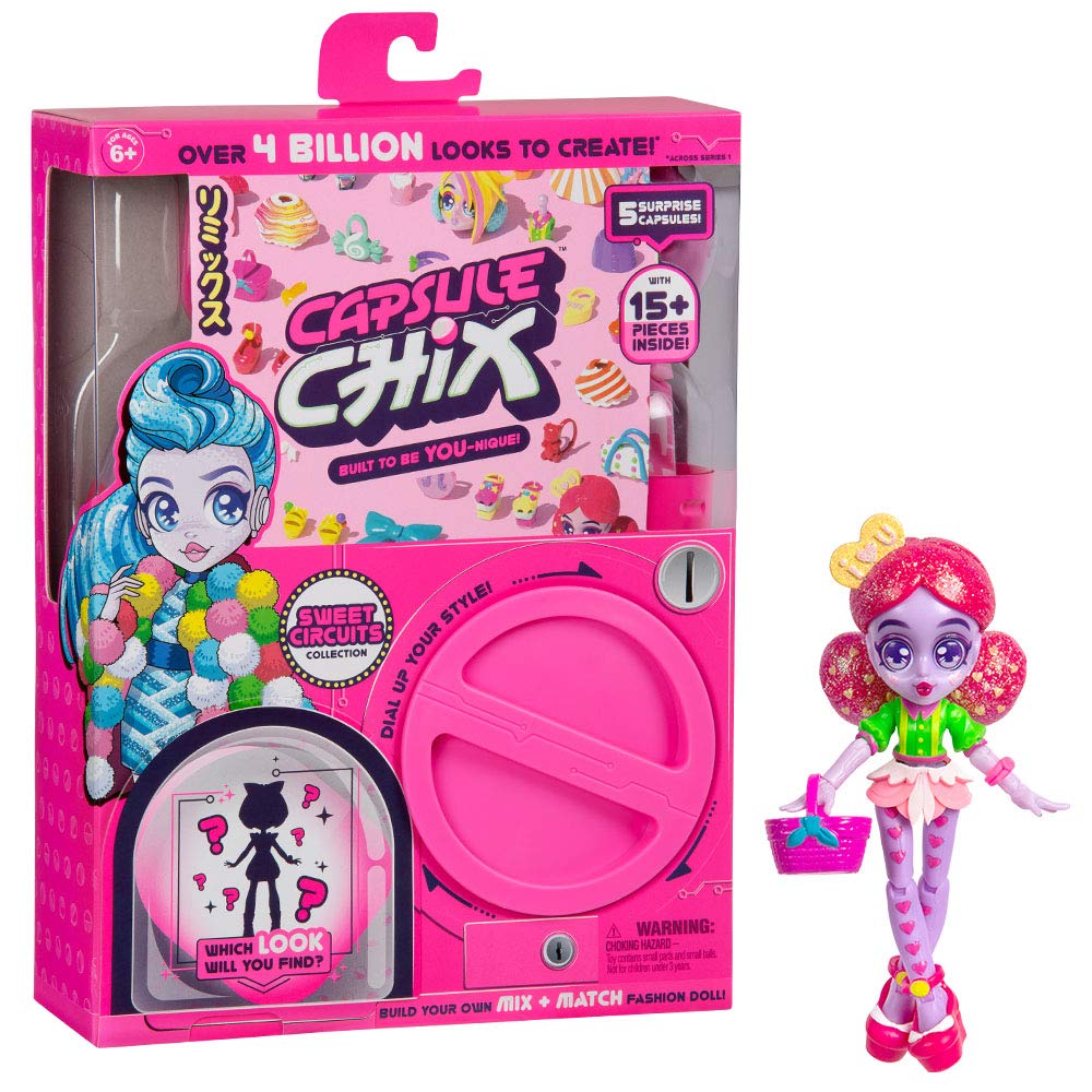 Capsule Chix Build Your Own Surprise Fashion Doll Sweet Circuits, Multi-Colour