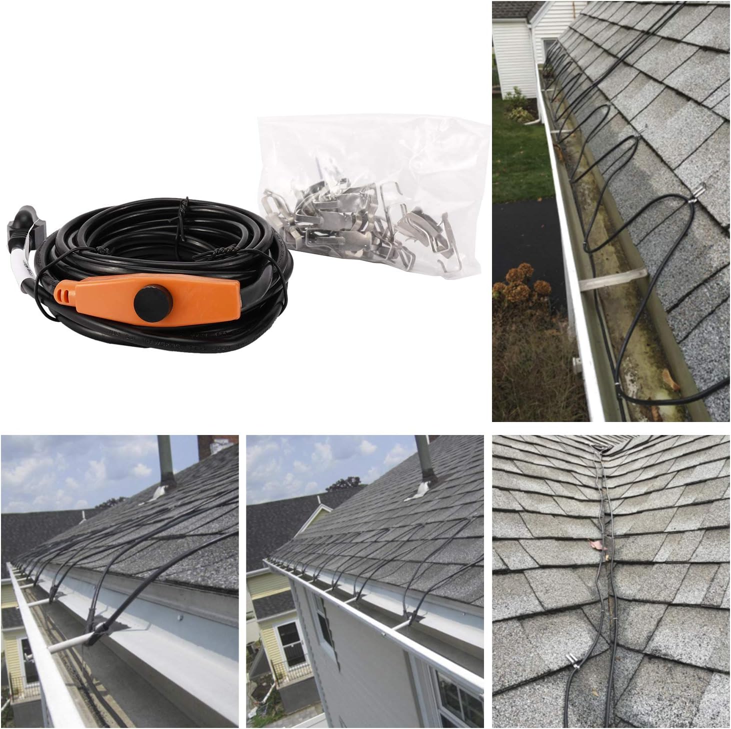 DeIcers & Salt Spreaders 200FT DasMarine Roof Gutter DeIcing Heat