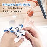 Sopito Finger Splints 3PCS Metal Aluminum Breathable Adjustable Blue view 4