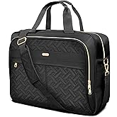 WIRABO 17.3 Inch Laptop Bag for Women, Large Waterproof Computer Bag, Messenger Work Briefcase Office Business Travel College | for 17.3 Inch Laptop, MultiPocket for work, Waterproof Shiny Bag, Pearlescent Durable