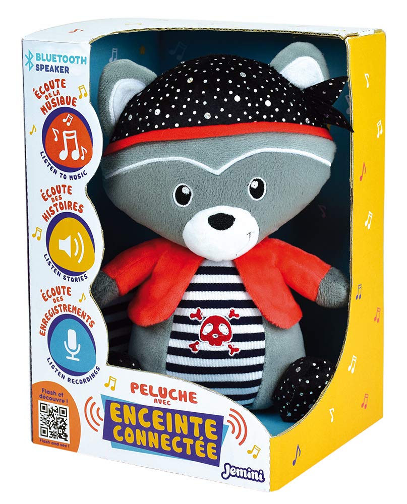 Jemini John The Raccoon Bluetooth Soft Toy +/-20 cm, 023991