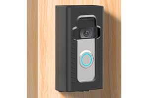 BFYTN Adhesive Mount Compatible with for Video Doorbell No-Drill Mounting Bracket Cover Holder Not Block Doorbell Sensor