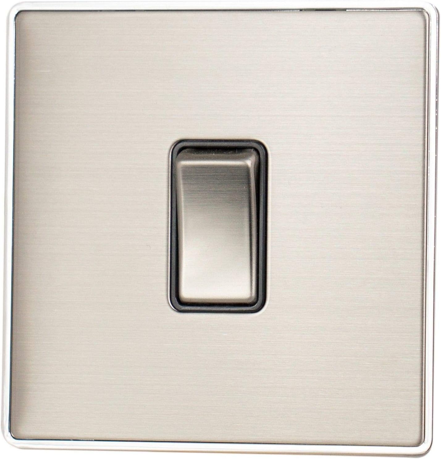 Lexus Screwless Brushed Steel Intermediate Switch - LSS305
