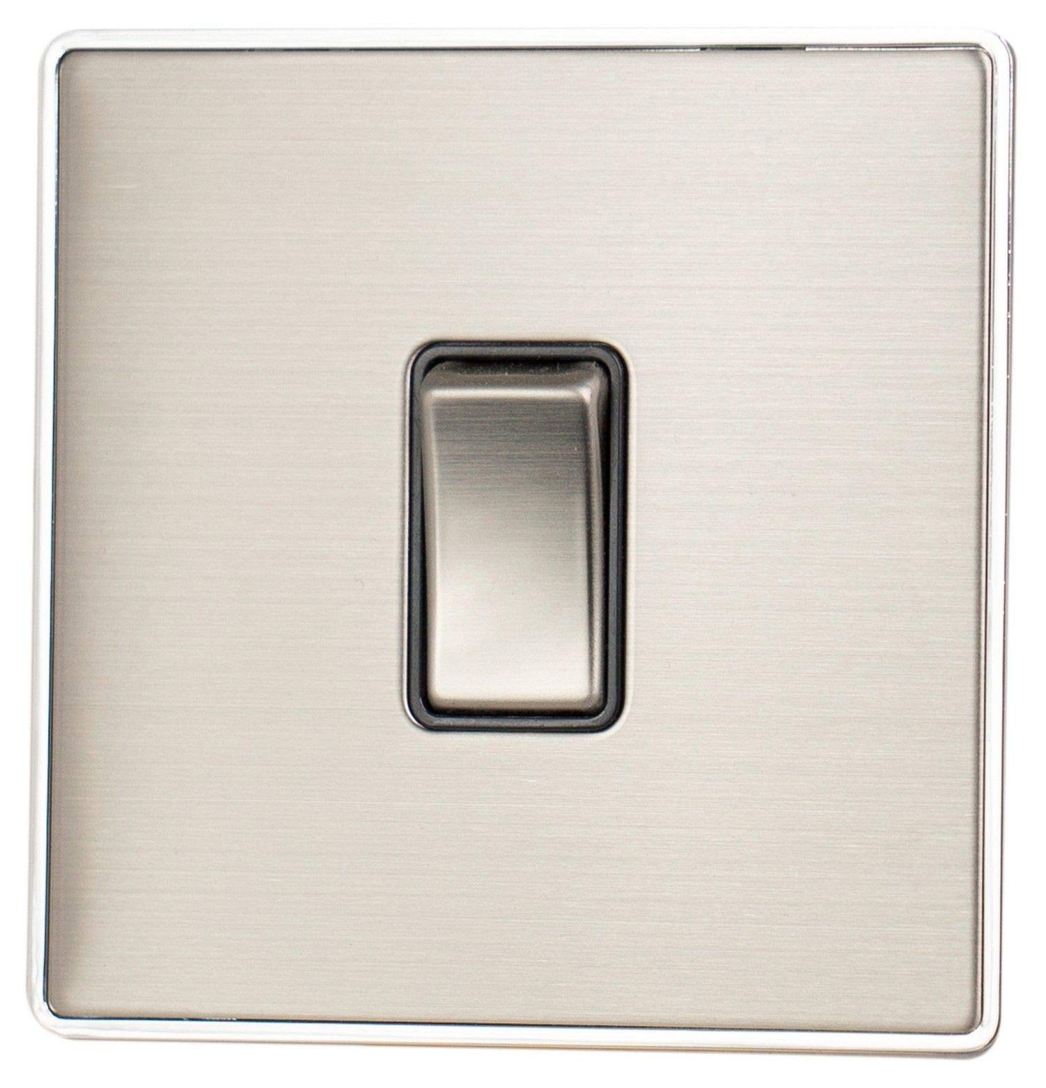 Lexus Screwless Brushed Steel Intermediate Switch - LSS305