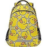 Sinestour Rubber Duck School Backpack for Teen Bookbag for Middle School/High School/Teenagers/College Boys Girls Portable Wide shoulder strap Backpack 01duck