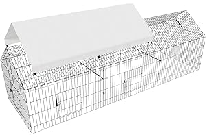 NUGRIART Metal Chicken Coop Cover 77’’X58’’, Chicken Run Pen Waterproof Cover, Fence Chicken Cages Cover (Only Cover,Frame not Include) 1 Pack.
