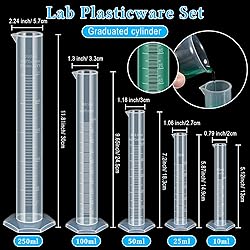 Xuhal 5Pcs Graduated Cylinder