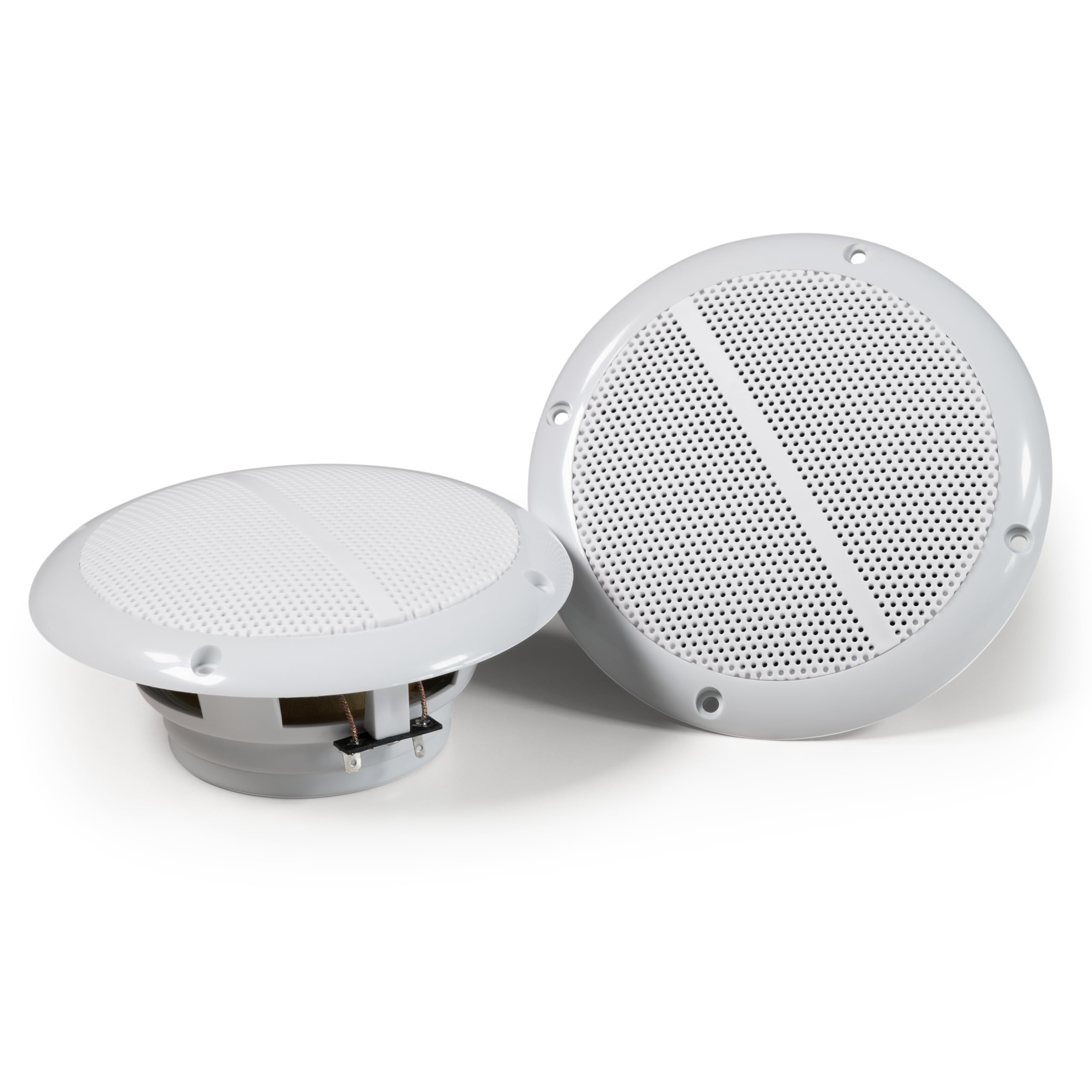 hava Pack of 2, Moisture-proof full metal built-in loudspeaker 15W RMS, 80W music output