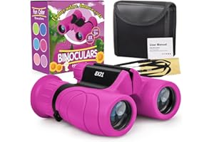 MAKINO Binoculars for Kids, Gifts for 3-12 Year Boys Girls, Compact Kids Binoculars 8x21 High-Resolution for Bird Watching, Camping, Exploration, Hiking, Hunting, Sports Events and Safari Park