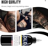 DLD Tattoo Ink 120ml 4oz Permanent Black Pigment Body Paint Color for Artists view 3