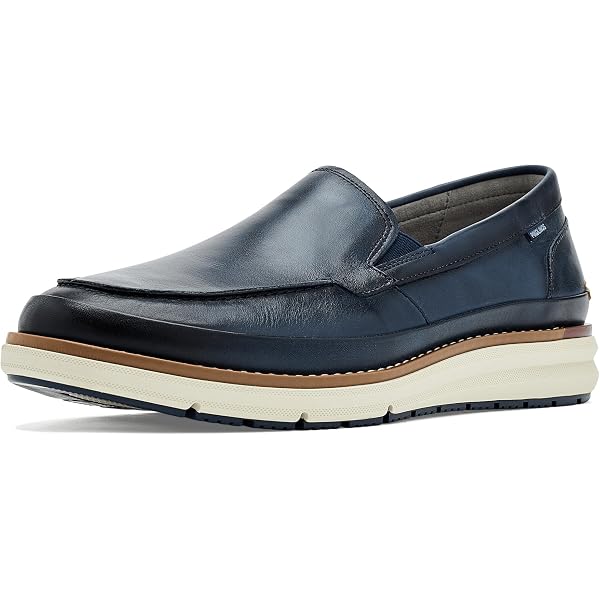 Amazon.com | PIKOLINOS Loafers Leather Palamos for Man Blue  display picture 2