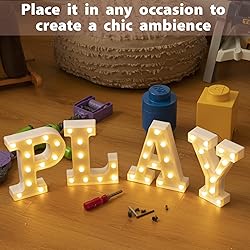 HXWEIYE Light Up Letters P, LED Marquee Letters