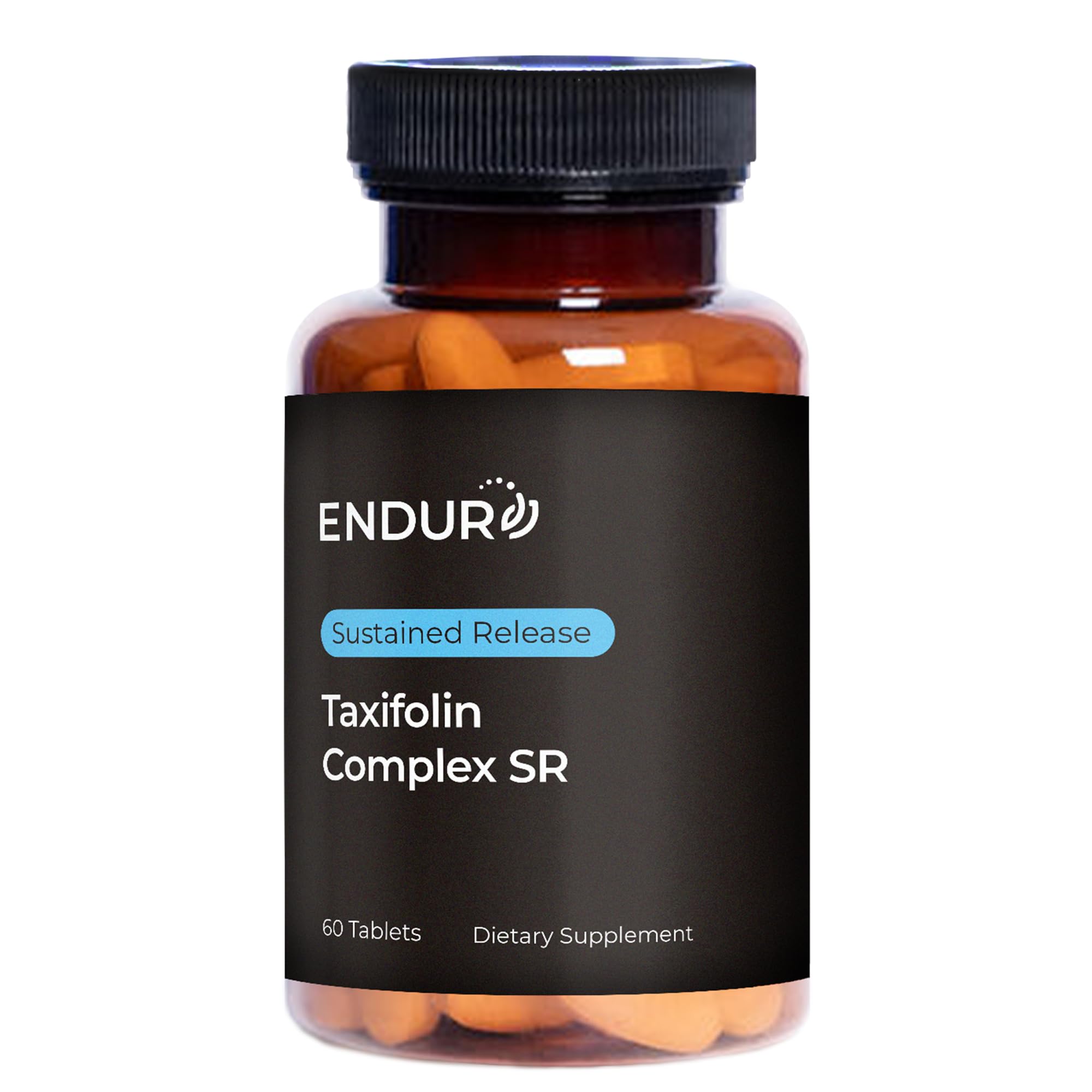 Photo 1 of ENDUR - Taxifolin Complex - SR (Sustained Release) 60 mg - Immune, Antioxidant Protection & Cardiovascular Support for Healthy Aging - Gentle on Stomach - Dihydroquercetin - DHQ - 60 Tablets