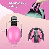 LEADSTAR Kids Ear Defenders Rose NRR 25dB Adjustable Hearing Protection Earmuffs view 6