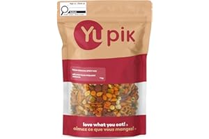 Yupik Texan Sriracha Spicy Mix, 1kg, A Blend of Wasabi Peas, Almonds, Peanuts, Sesame Sticks, Cashews & Mini Pretzels, Spicy 