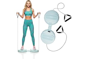 Twister Ab Machine with 300 lbs Weight Capacity Anti-slip twist board Twister Board with Digital Display Noiseless Home Gym E