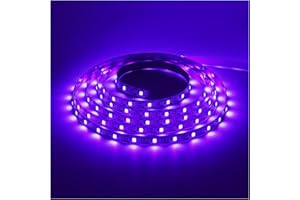 GREENIC USB Black Light Strip, 6.6ft 10W UV LED Blacklight String Lights, 395-400nm, DC 5V, 120 Lamp Beads, Glow in the Dark for Halloween, Birthday, Party, Fluorescent Poster, Room, Bedroom Decoration