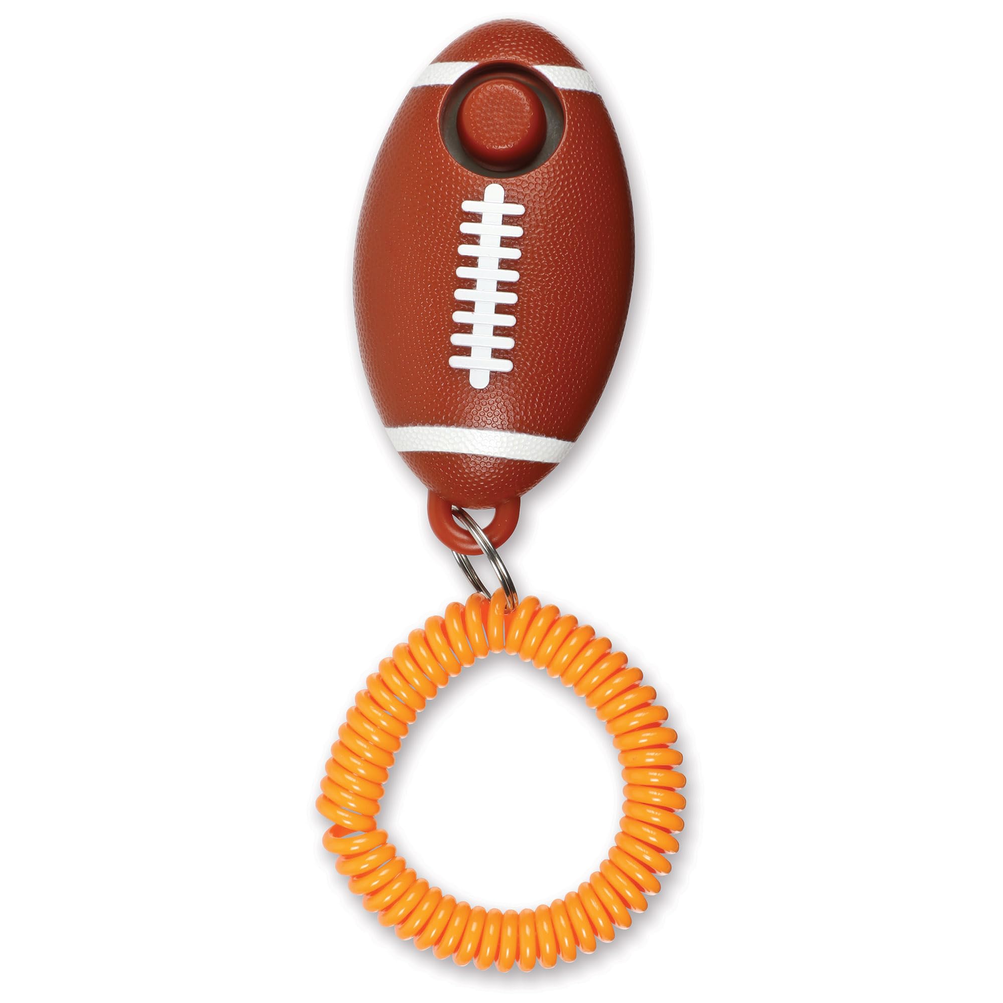 Brightkins Smarty Pooch Training Clicker Football, American Football-Themed Clicker for Dog Training with Flexible Wrist Strap, Dog Training and Behaviour Solutions, 1 Piece