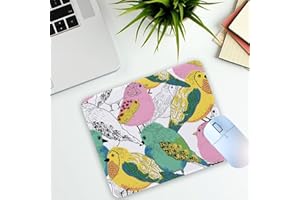 1 Pcs Funny Cute Bird Non-Slip Rubber Mouse Pad for Workspace Home Office Laptop Wireless Mouse Gifts for Women Men Friends
