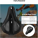 YOUNGDO Gel Bike Seat Cushion 28.5cm Memory Foam Non-Slip Universal Fit view 6