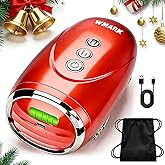 WMARK Barber Massager/Cordless HandheldMassager, Charge Neck/Legs/Hand/FaceMassager, 2 Massage Nodes 2600AMH,Red