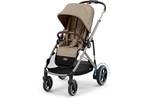 Cybex e-Gazelle S Stroller with Electronic Assist – Forward Power and Downhill Break, Rocking Feature, Modular Double Strolle