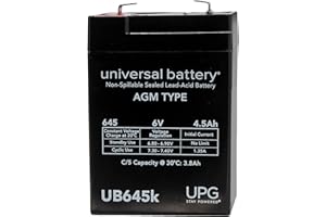 Universal Power Group UPG UB645 6V 4.5AH SLA Sealed Lead Acid Battery - also Compatible with Kid Trax Disney Ride on Toy KT1123TR