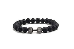 SVICHOCHKA Bracelet - Stylish Matching Beaded Bracelets for Men & Women with Trendy Dumbbells, Comfortable Elastic Rope - Gym Heavy Bead Bracelet Men & Women – Motivational Accessory for Workout Support