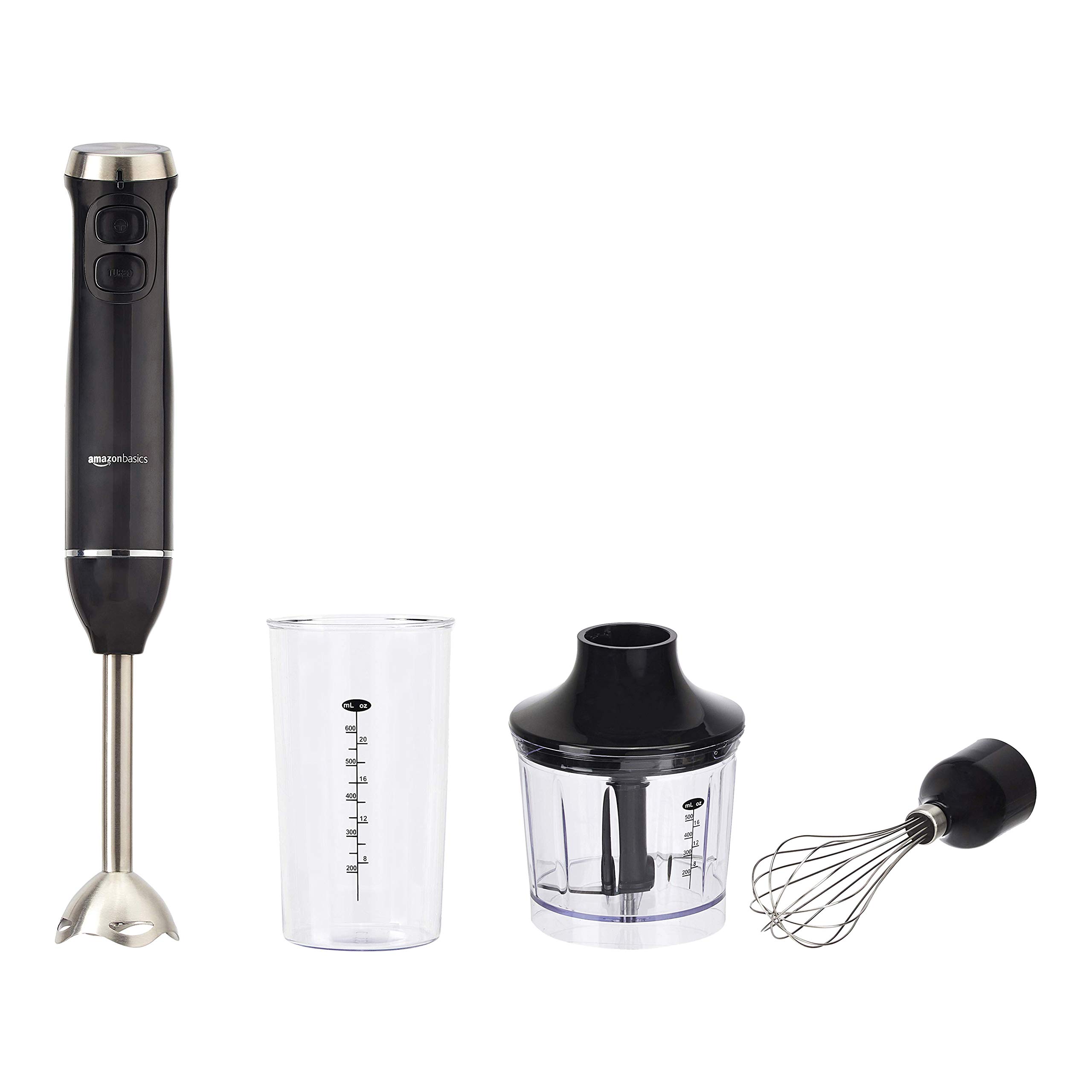 Amazon Basics Multi-Speed Immersion Hand Blender - Black