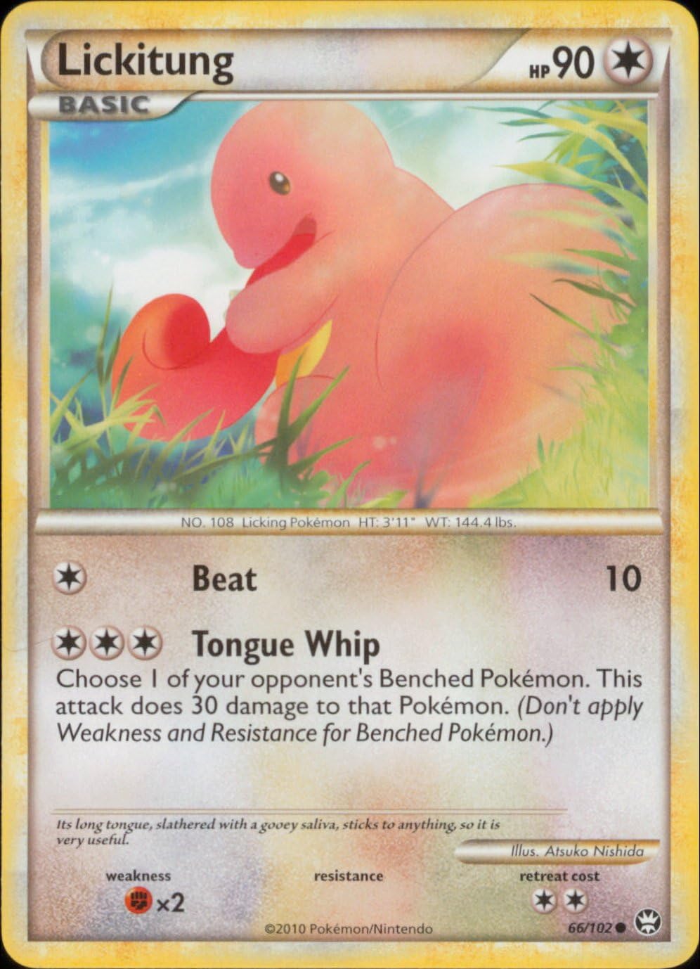 Pokemon Trading Card Game Collectible Card Games Ex Pokemon Cards Lickitung 66 102 Hgss Triumphant Common