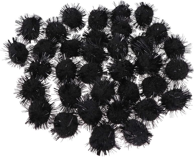 SUPVOX 500pcs Glitter Pompoms Arts Craft Pom Poms Glitter Poms for