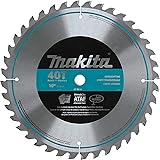 Makita A-93669 10-Inch 40 Tooth Micro Polished Mitersaw Blade, Silver
