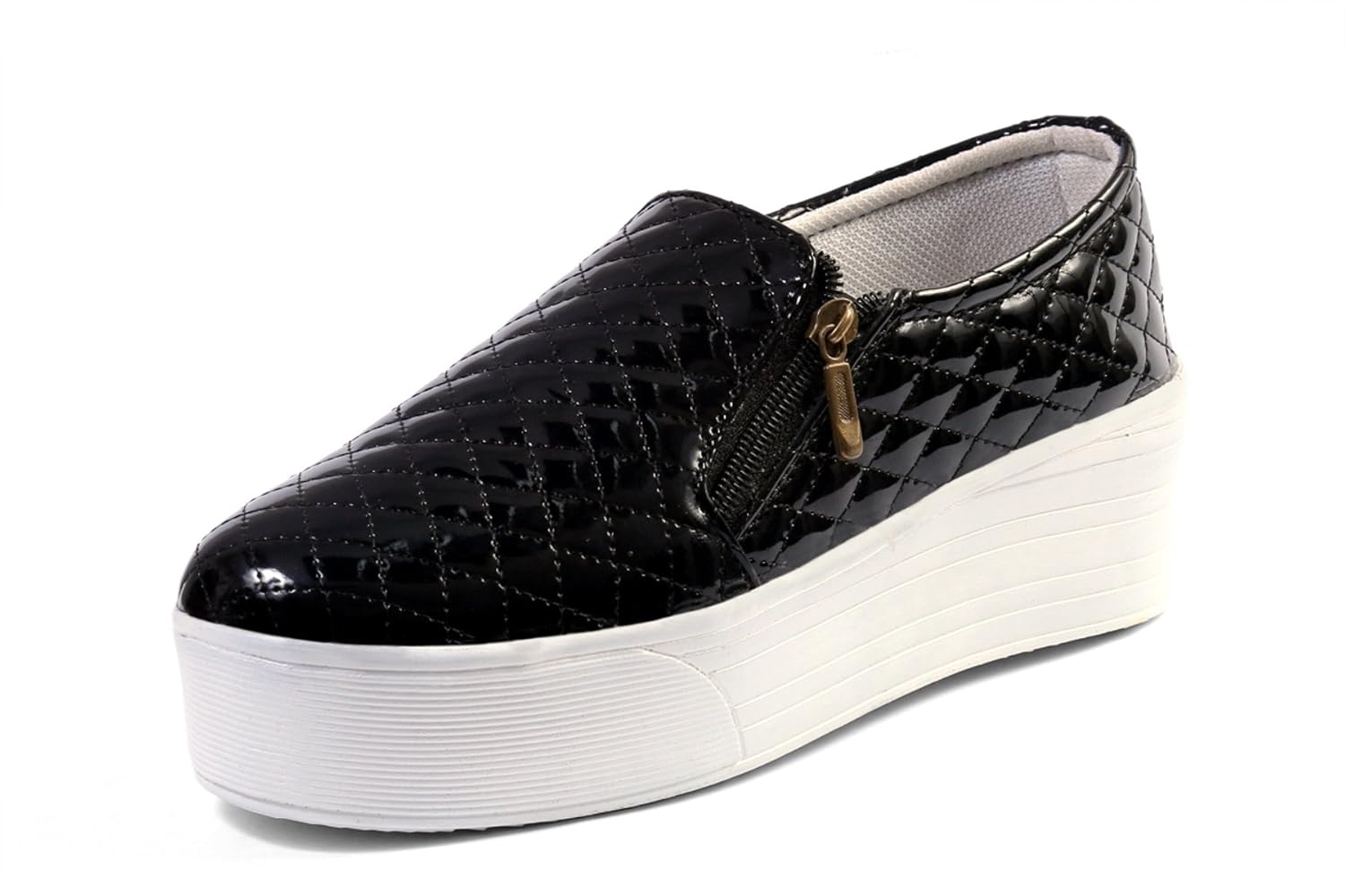 red rose women's black fabric stylish shoes