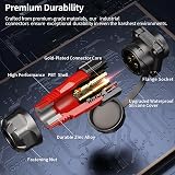 CNLINKO YM-20 3 Pin Waterproof Connector IP68 M20 Aviation PBT Plastic Solder view 6