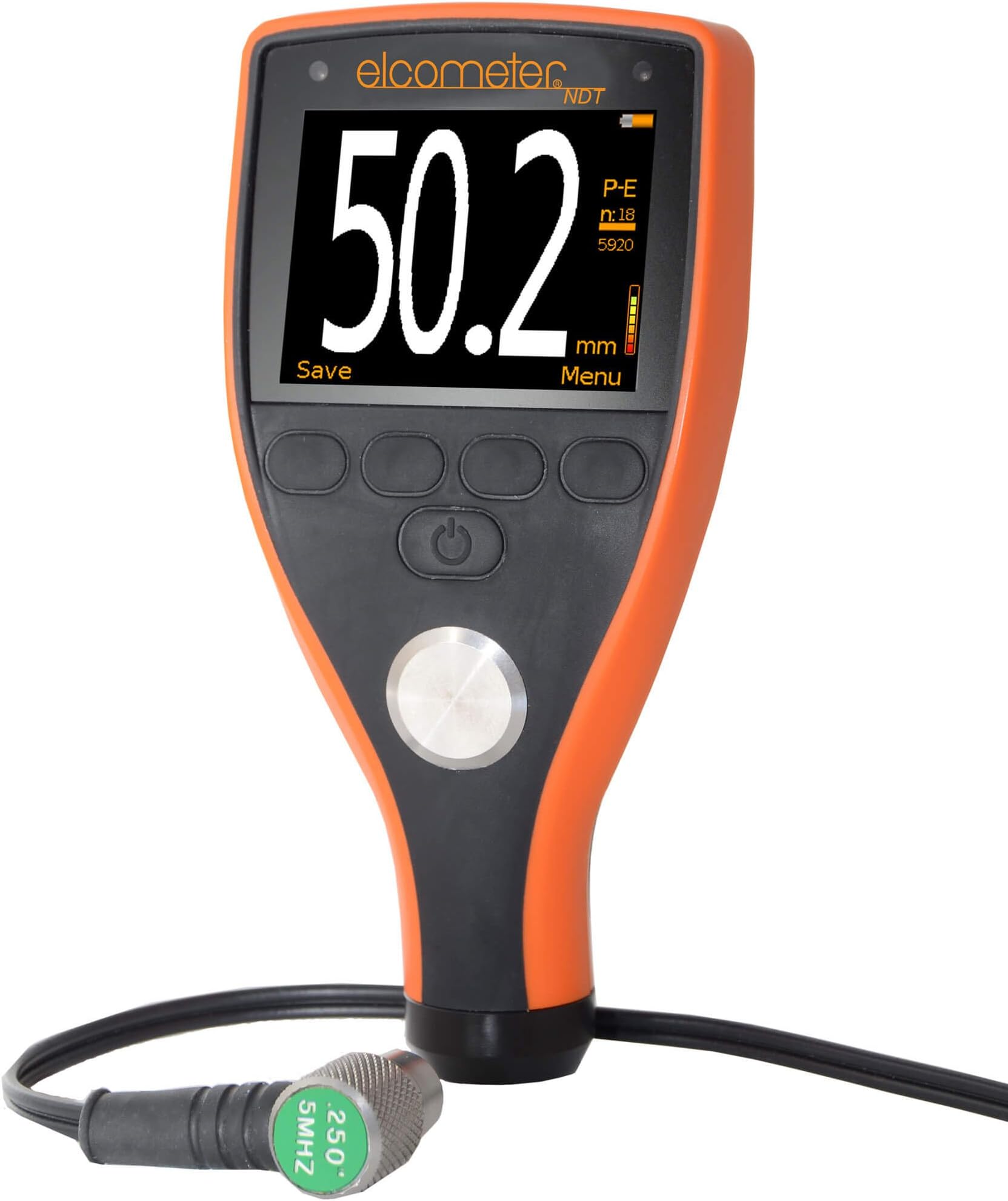 Ultrasonic Material Thickness Gauge with Transducer | Elcometer MTG4